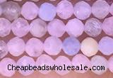 CTG1301 15.5 inches 3mm faceted round morganite gemstone beads