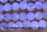 CTG1304 15.5 inches 3mm faceted round blue lace agate beads wholesale