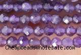 CTG1341 15.5 inches 2mm faceted round amethyst gemstone beads