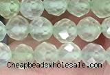 CTG1349 15.5 inches 5mm faceted round prehnite beads wholesale