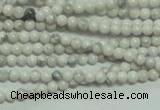 CTG135 15.5 inches 3mm round tiny white turquoise beads wholesale