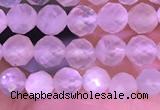 CTG1352 15.5 inches 4mm faceted round white moonstone beads