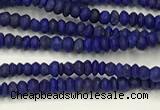 CTG1370 15.5 inches 1*1.5mm rondelle tiny lapis lazuli beads