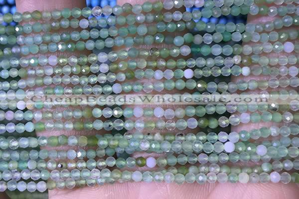 CTG1414 15.5 inches 2mm faceted round Australia chrysoprase beads