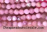 CTG1431 15.5 inches 2mm faceted round Chinese rhodochrosite beads