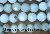 CTG1496 15.5 inches 3mm faceted round larimar gemstone beads