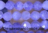 CTG1537 15.5 inches 4mm faceted round blue kyanite beads wholesale