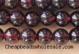 CTG1597 15.5 inches 4mm round red garnet beads wholesale