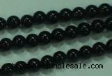 CTG19 15.5 inches 3mm round B grade tiny black agate beads