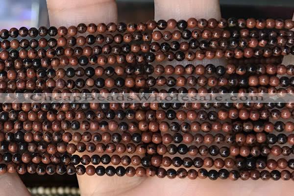 CTG2004 15 inches 2mm,3mm mahogany obsidian beads wholesale