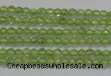 CTG206 15.5 inches 3mm faceted round tiny prehnite gemstone beads