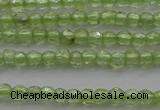 CTG210 15.5 inches 2mm faceted round tiny olive quartz beads