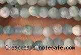 CTG2154 15 inches 2mm,3mm faceted round amazonite gemstone beads