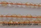 CTG221 15.5 inches 3mm faceted round tiny citrine beads