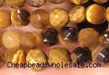 CTG2222 15 inches 2mm,3mm faceted round yellow tiger eye beads