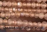 CTG2247 15 inches 2mm faceted round natural sunstone beads