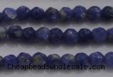 CTG227 15.5 inches 3mm faceted round tiny sodalite gemstone beads