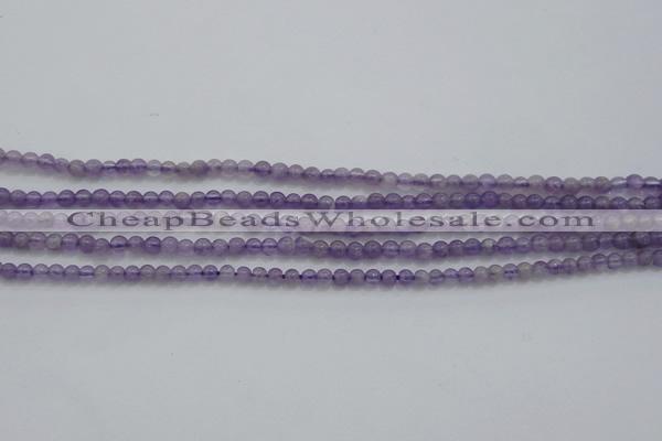 CTG252 15.5 inches 3mm round tiny amethyst gemstone beads