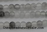 CTG253 15.5 inches 3mm round tiny cloudy quartz beads wholesale