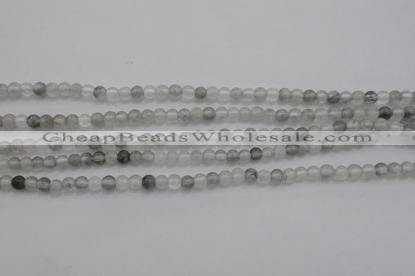 CTG253 15.5 inches 3mm round tiny cloudy quartz beads wholesale