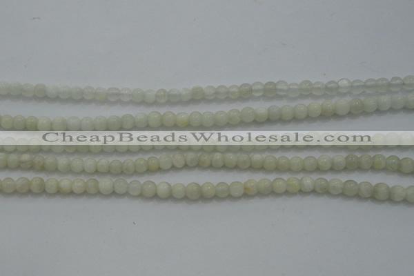 CTG256 15.5 inches 3mm round tiny white moonstone beads