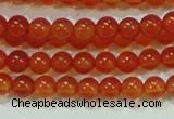 CTG37 15.5 inches 2mm round grade A tiny red agate beads wholesale