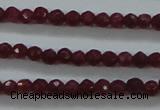 CTG405 15.5 inches 2mm faceted round tiny dyed candy jade beads