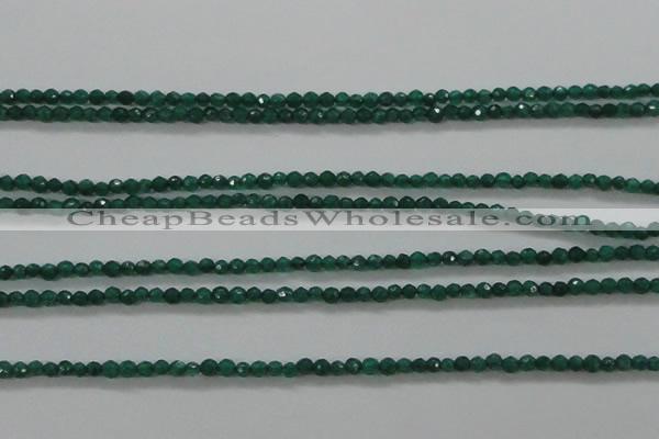 CTG415 15.5 inches 2mm faceted round tiny dyed candy jade beads