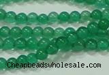 CTG42 15.5 inches 2mm round grade A tiny green agate beads wholesale