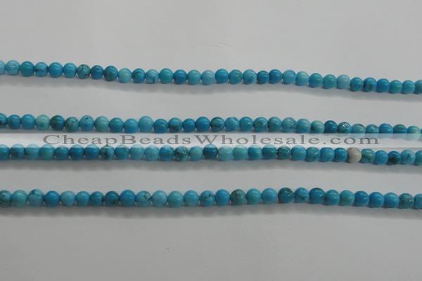 CTG441 15.5 inches 3mm round tiny natural turquoise beads wholesale