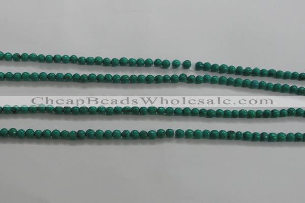 CTG442 15.5 inches 3mm round tiny natural turquoise beads wholesale