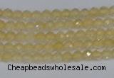 CTG623 15.5 inches 2mm faceted round citrine gemstone beads