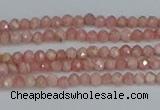 CTG653 15.5 inches 2mm faceted round Argentina rhodochrosite beads