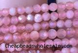 CTG715 15.5 inches 2mm faceted round tiny rhodochrosite beads