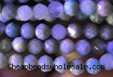 CTG776 15.5 inches 4mm faceted round tiny amazonite beads wholesale