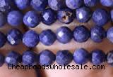 CTG789 15.5 inches 3mm faceted round tiny sapphire gemstone beads