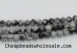 CTJ01 16 inches 4mm round black water jasper beads wholesale