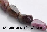 CTO08 15.5 inches 8*12mm freeform natural tourmaline beads