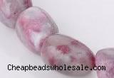 CTO12 15.5 inches 13*20mm freeform natural tourmaline beads