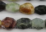 CTO384 15.5 inches 12*16mm – 16*25mm faceted nuggets tourmaline beads