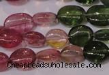 CTO421 15 inches 7*9mm oval natural tourmaline beads wholesale