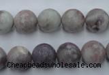 CTO484 15.5 inches 12mm faceted round pink tourmaline gemstone beads