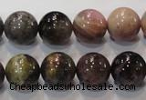 CTO53 15.5 inches 12mm round natural tourmaline beads wholesale