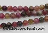 CTO62 15.5 inches 6mm round natural tourmaline gemstone beads