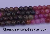 CTO620 15.5 inches 4mm round tourmaline gemstone beads wholesale