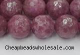 CTO661 15.5 inches 14mm faceted round Chinese tourmaline beads