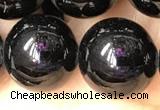 CTO705 15.5 inches 14mm round black tourmaline beads wholesale