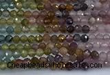 CTO736 15 inches 2.5mm faceted round tourmaline beads