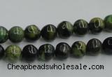 CTP03 15.5 inches 8mm round yellow green pine gemstone beads wholesale