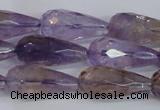 CTR300 15.5 inches 12*25mm faceted teardrop natural ametrine beads